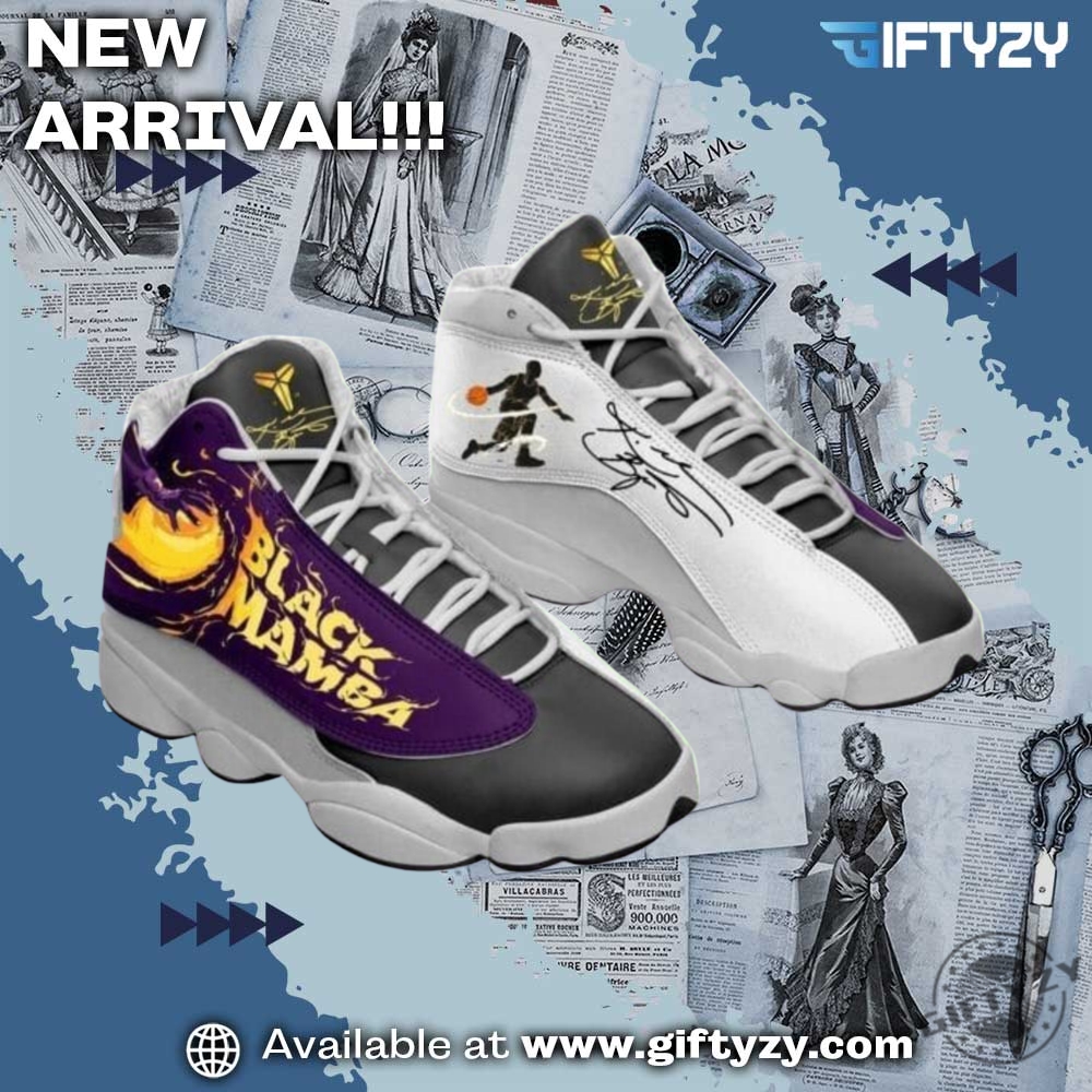 NBA Final 2025 Team Champions Shoes 8 Nba Kobe Bryant Los Angeles Lakers Basketball Team Big Logo Air Jordan 13 Sneaker Shoes