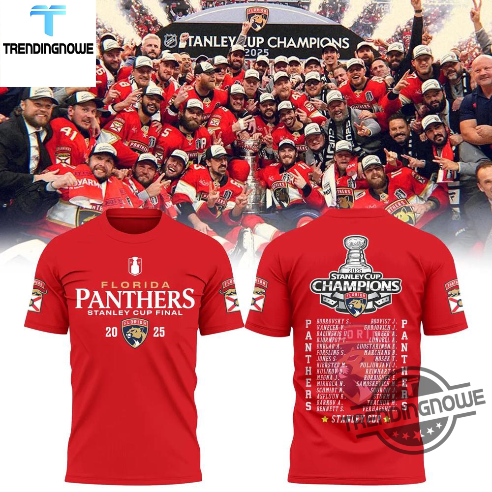 "2025 Jerseys: Sun Devils, Inter Miami, Star Wars, One Piece" 14 Limited Edition Florida Panthers 2025 Stanley Cup Champions Shirt