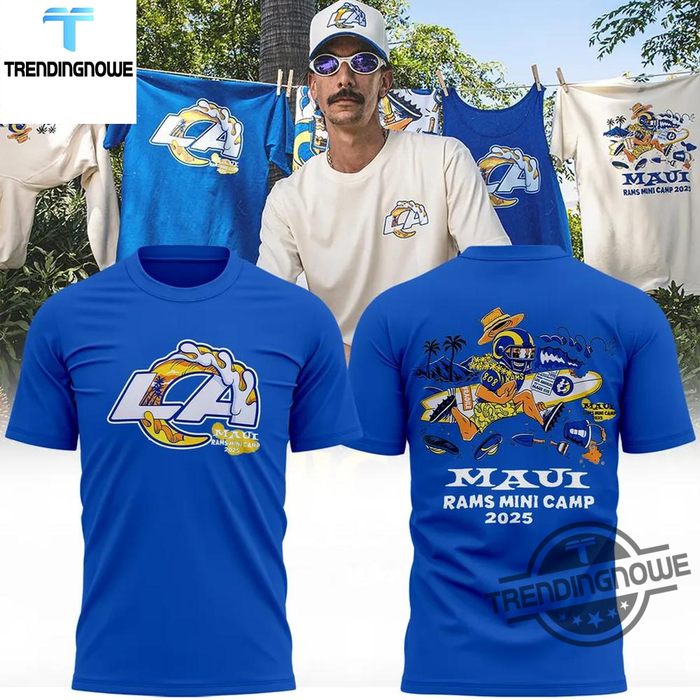 "2025 Jerseys: Sun Devils, Inter Miami, Star Wars, One Piece" 15 Los Angeles Rams Iconic Wave Wailea Village Shirt