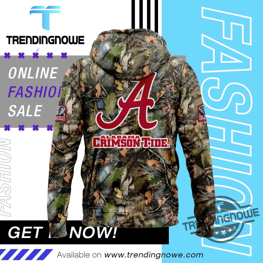 Alabama Crimson Tide Camouflage 2025 Hoodie 9 Alabama Crimson Tide Camouflage 2025 Hoodie