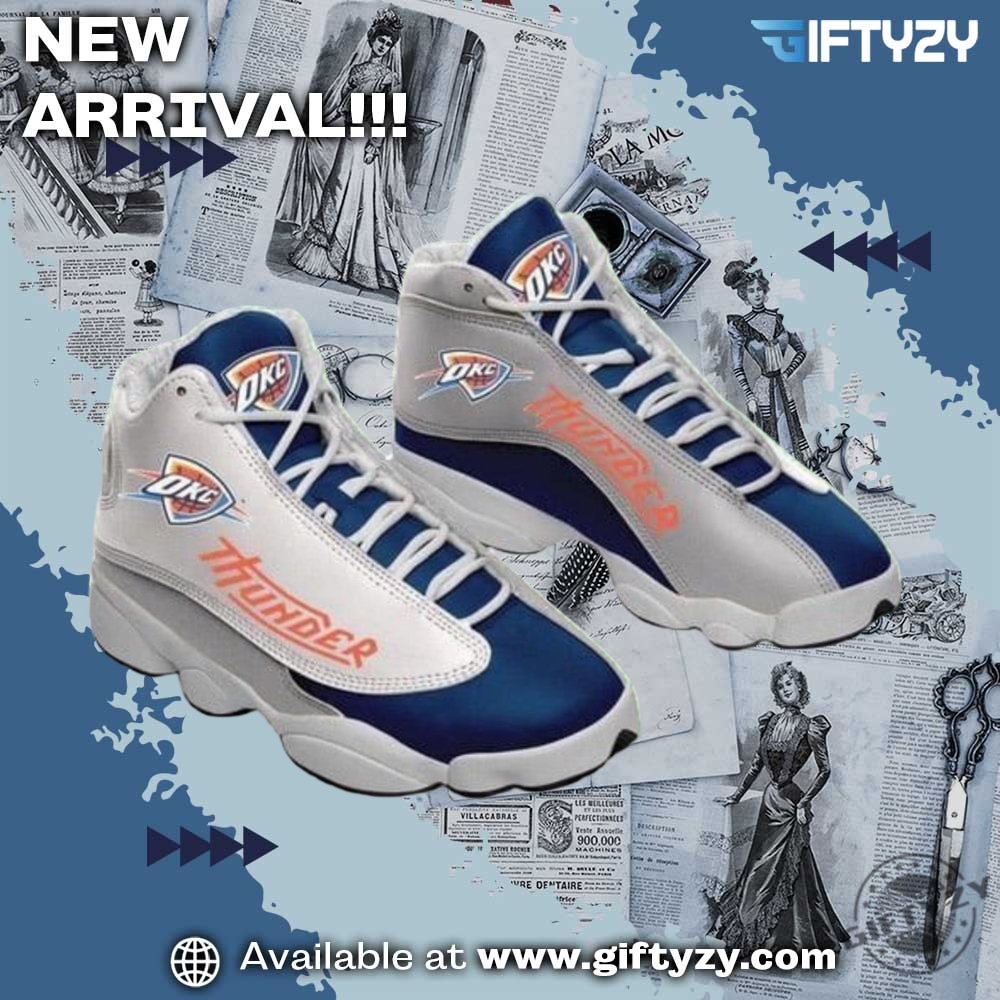 NBA Final 2025 Team Champions Shoes 11 Nba Okc Oklahoma City Thunder Air Jordan 13 Sneakers Shoes