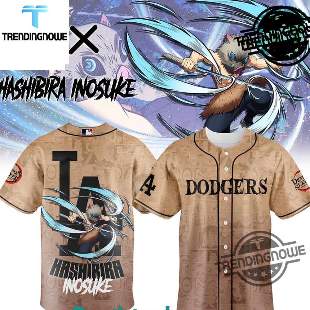 "2025 Jerseys: Sun Devils, Inter Miami, Star Wars, One Piece" 18 Los Angeles Dodgers Demon Slayer Hashibira Inosuke 2025 Jersey