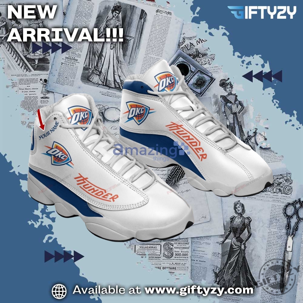 NBA Final 2025 Team Champions Shoes 12 Nba Okc Oklahoma City Thunder Personalized Air Jordan 13 Running Sneaker Shoes