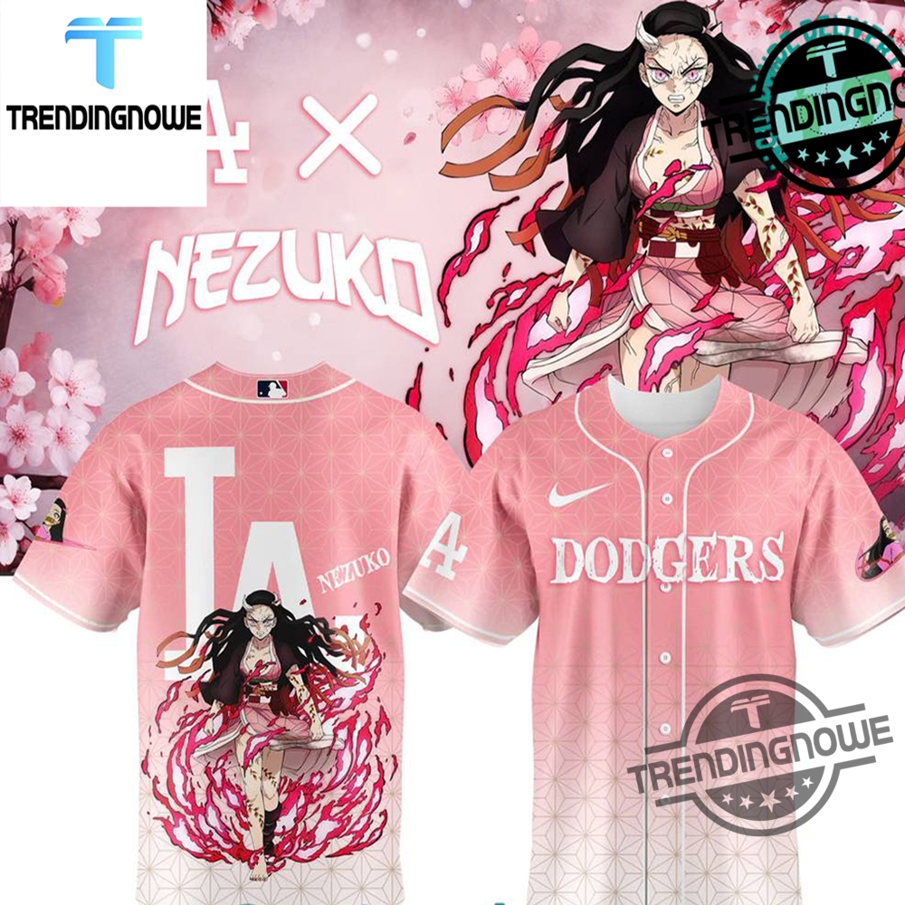 "2025 Jerseys: Sun Devils, Inter Miami, Star Wars, One Piece" 19 Los Angeles Dodgers Demon Slayer Kamado Nezuko 2025 Jersey