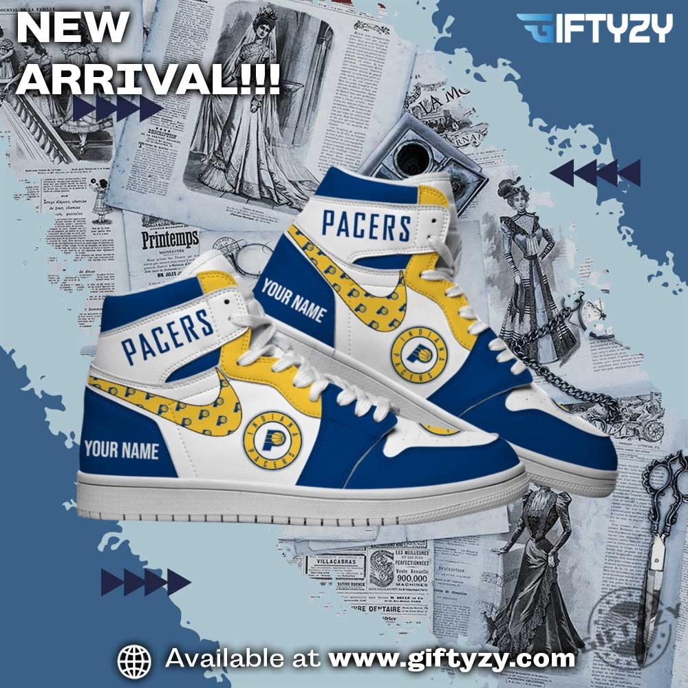 NBA Final 2025 Team Champions Shoes 16 Indiana Pacers Personalized Name Nba Air Jordan Hightop Shoes