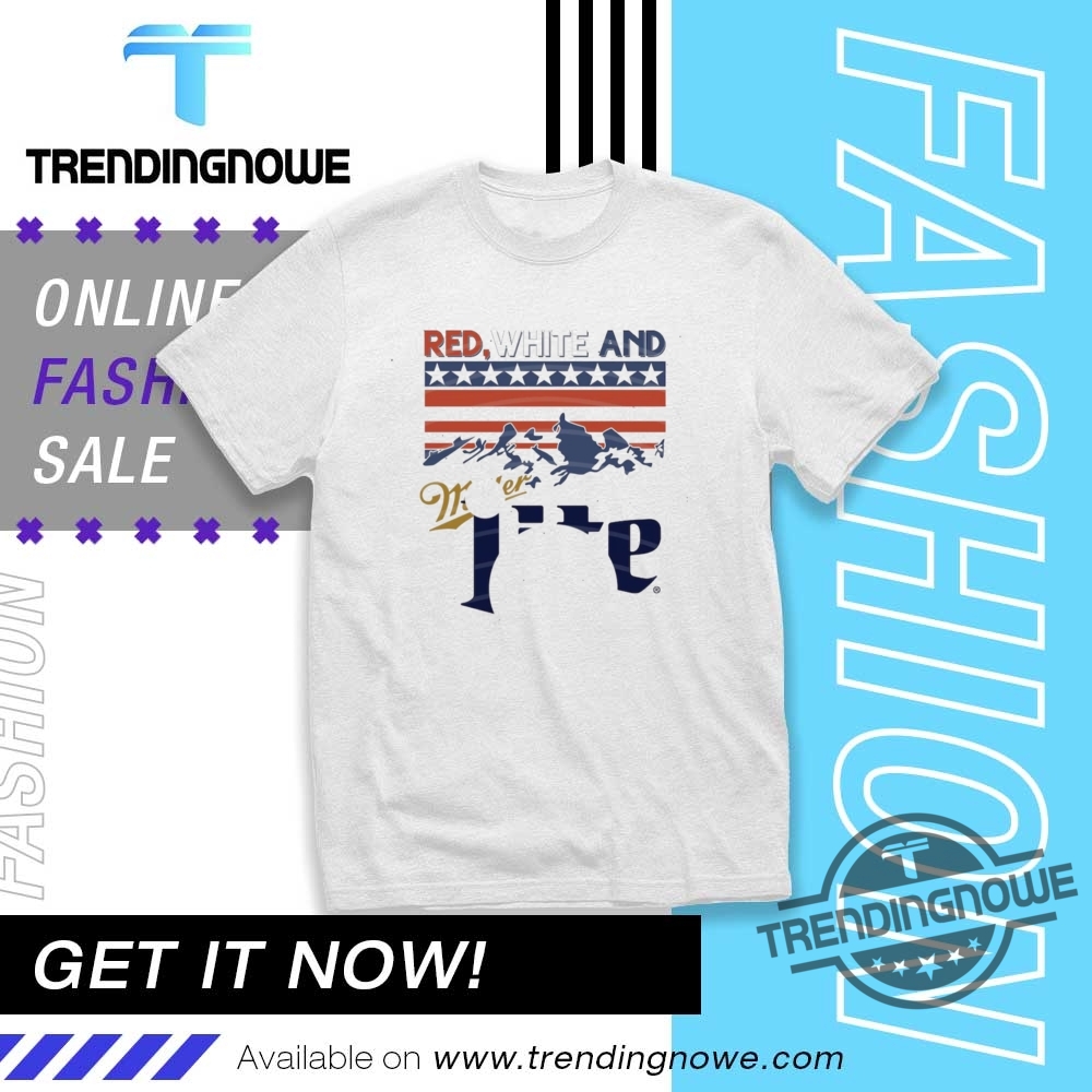 Red White Bruh Miller Lite Shirt trendingnowe 1