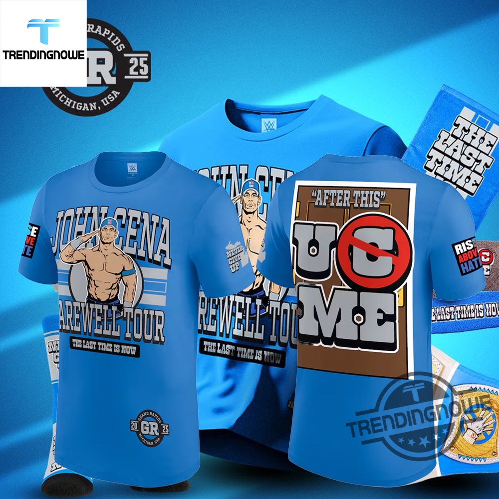 "Top 5 Must-Have Shirts for Sports and Social Justice Fans" 9 John Cena Farewell Tour 2025 Grand Rapids Shirt