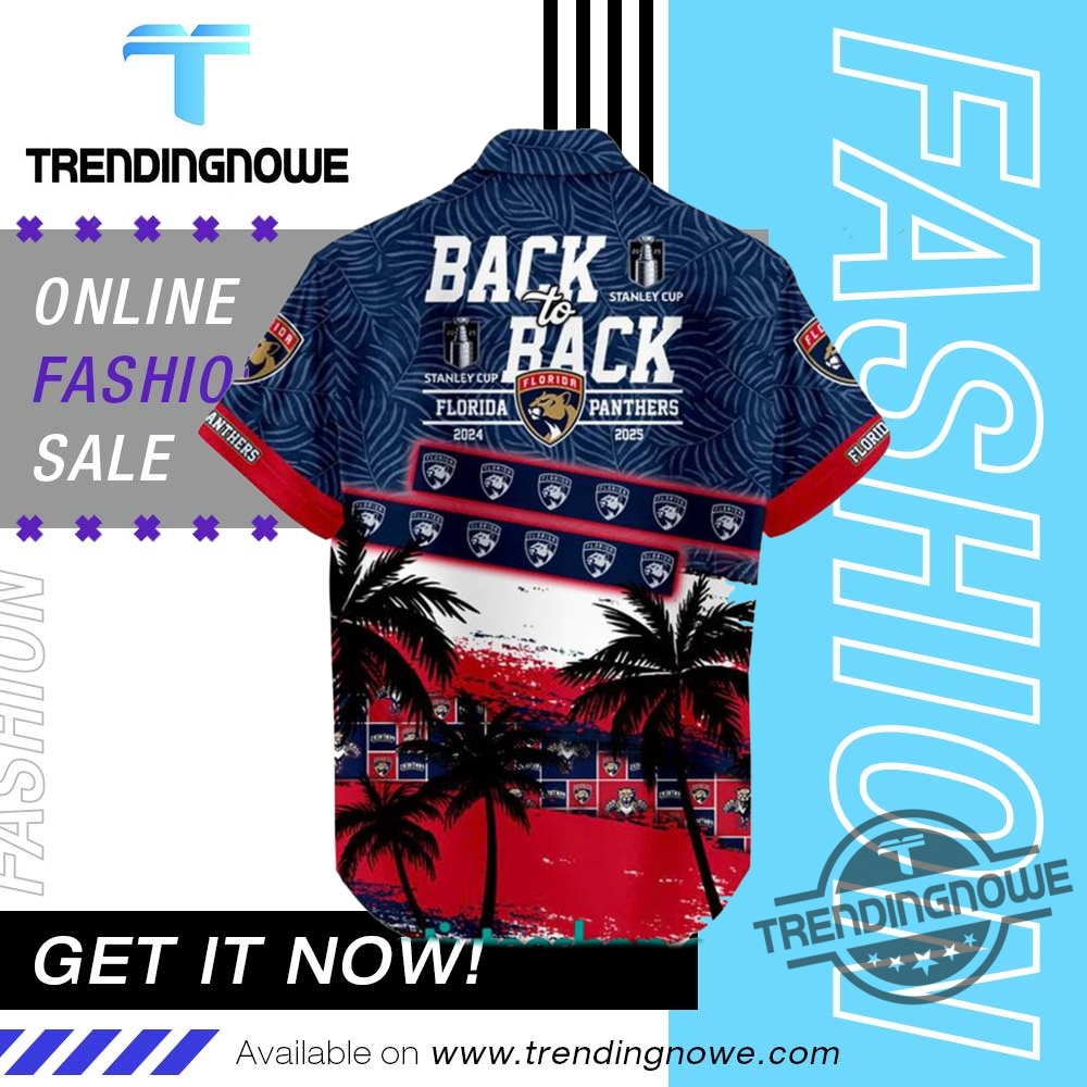 Florida Panthers 2025 Stanley Cup Champs Back To Back Hawaiian Shirt trendingnowe 3