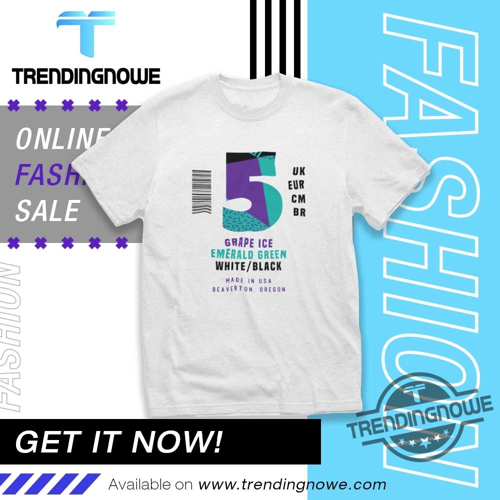 Jordan 5 Grape Sneaker Label Jordan Shirt