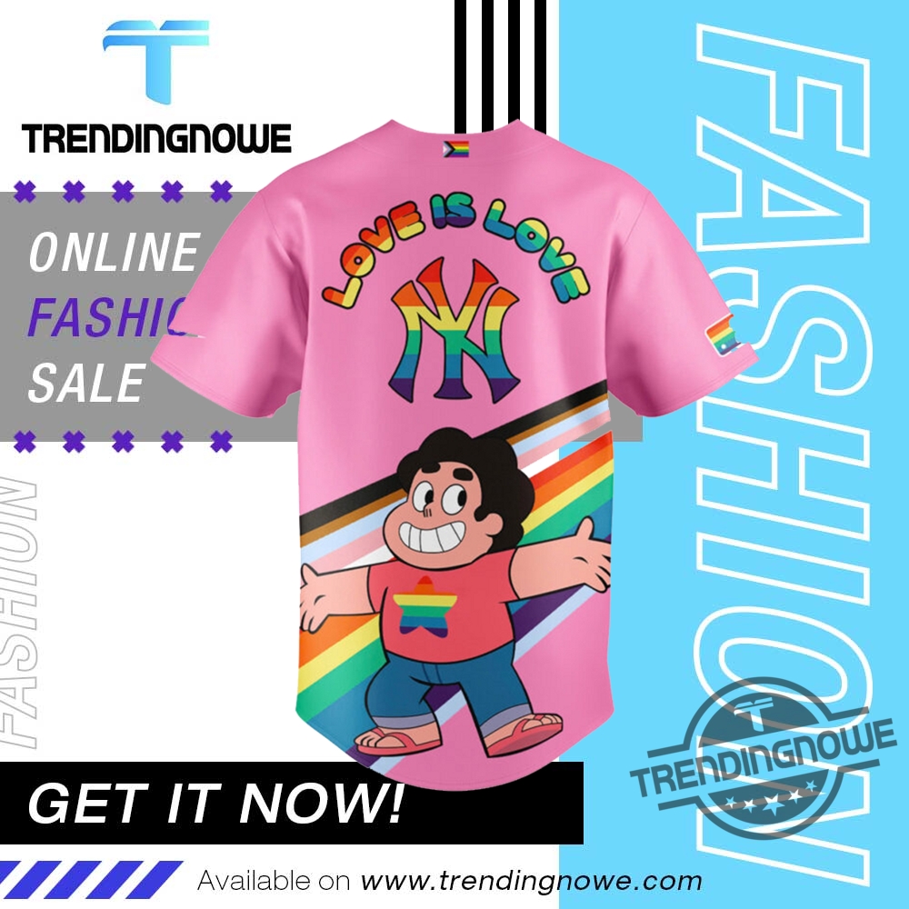 Los Angeles Dodgers Steven Universe Pride Love Is Love Baseball Jersey 8 Los Angeles Dodgers Steven Universe Pride Love is Love Baseball Jersey