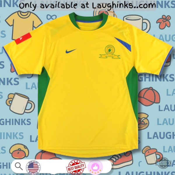 personalized mamelodi sundowns nike football jersey fitdry shirt reprinted