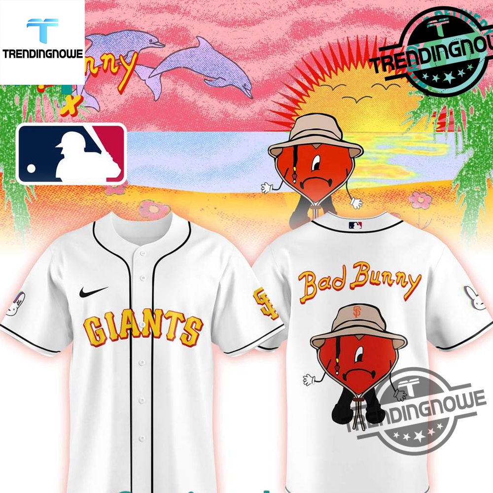 "Shop 2025 Bad Bunny Collab Jerseys: Brewers, Twins, Mets, Yankees, Phillies" 7 San Francisco Giants Bad Bunny Collab 2025 Baseball Jersey
