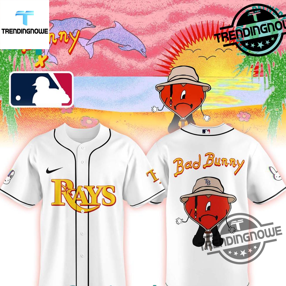 "Shop 2025 Bad Bunny Collab Jerseys: Brewers, Twins, Mets, Yankees, Phillies" 14 Tampa Bay Rays Bad Bunny Collab 2025 Baseball Jersey