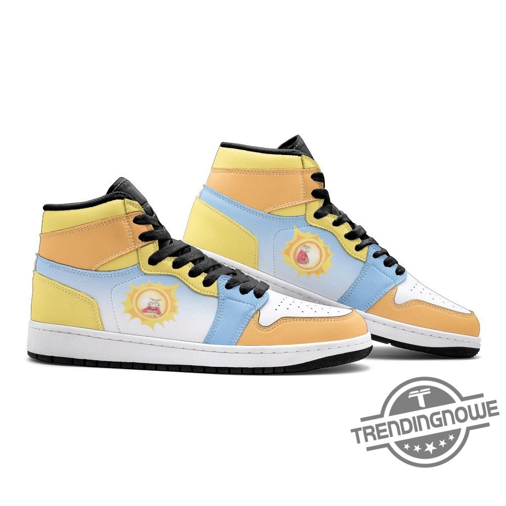 Screaming Sun Rick And Morty Air Jordan 1 Sneakers