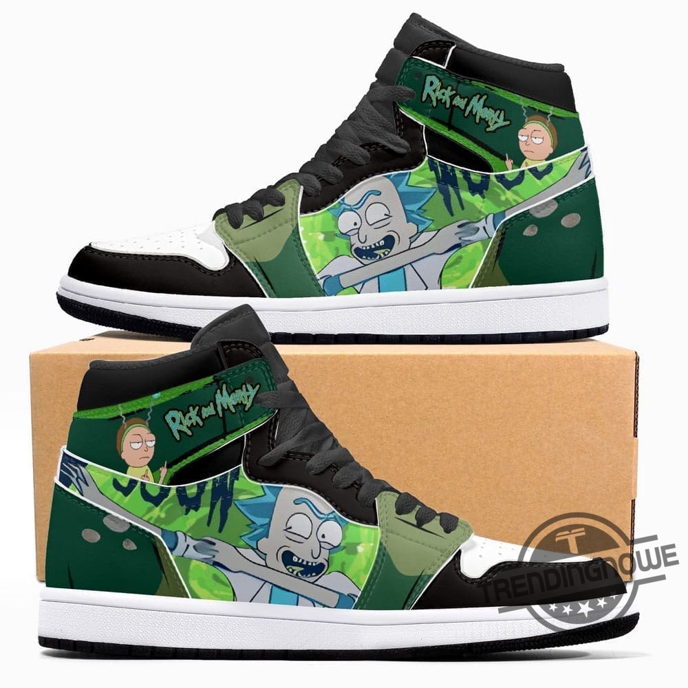 Cartoon Rick And Morty Air Jordan 1 Sneakers