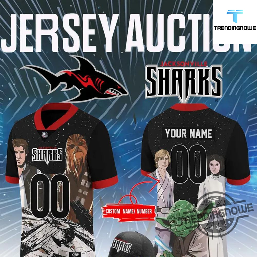 Jacksonville Sharks Star Wars Night 2025 Nfl Jersey trendingnowe 3