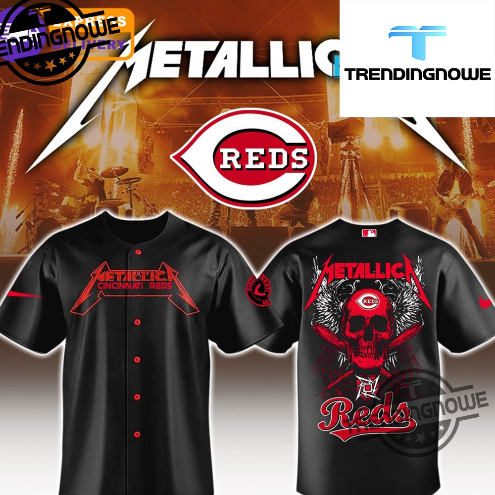 Cincinnati Reds Mlb Metallica 2025 Jersey trendingnowe 1
