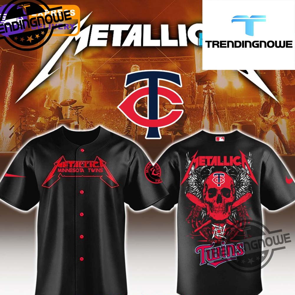 "2025 MLB Metallica Jerseys: Angels, Marlins, Brewers, Twins, Royals" 5 Minnesota Twins Mlb Metallica 2025 Jersey