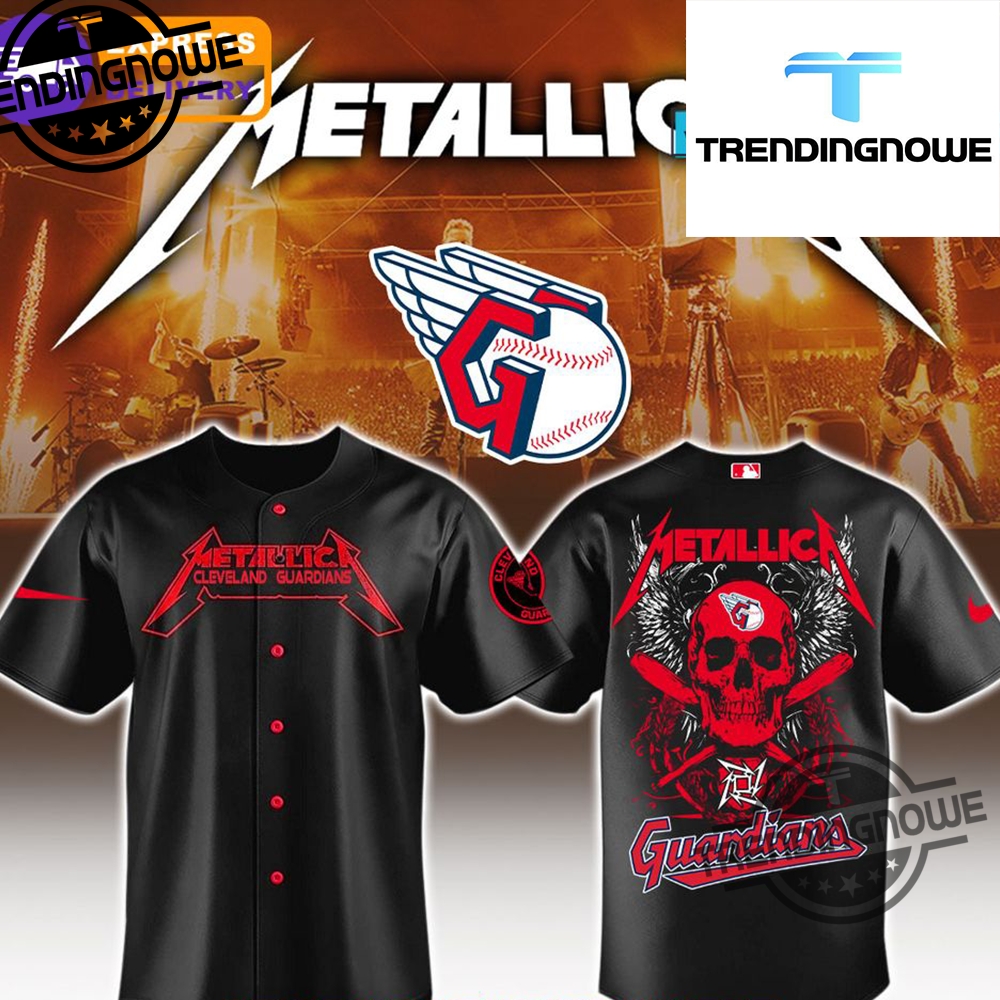 "2025 MLB Metallica Jerseys: Angels, Marlins, Brewers, Twins, Royals" 7 Cleveland Guardians Mlb Metallica 2025 Jersey