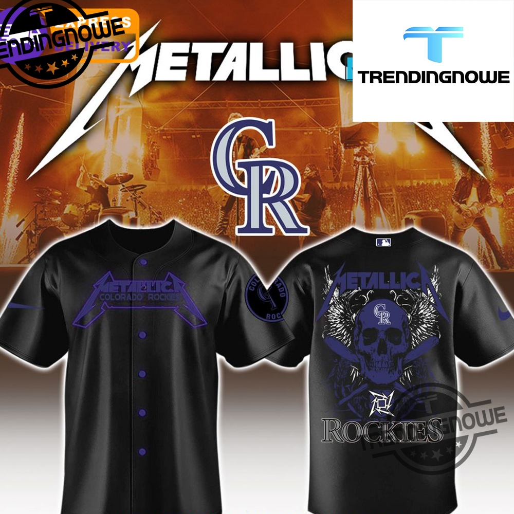 "2025 MLB Metallica Jerseys: Angels, Marlins, Brewers, Twins, Royals" 8 Colorado Rockies Mlb Metallica 2025 Jersey