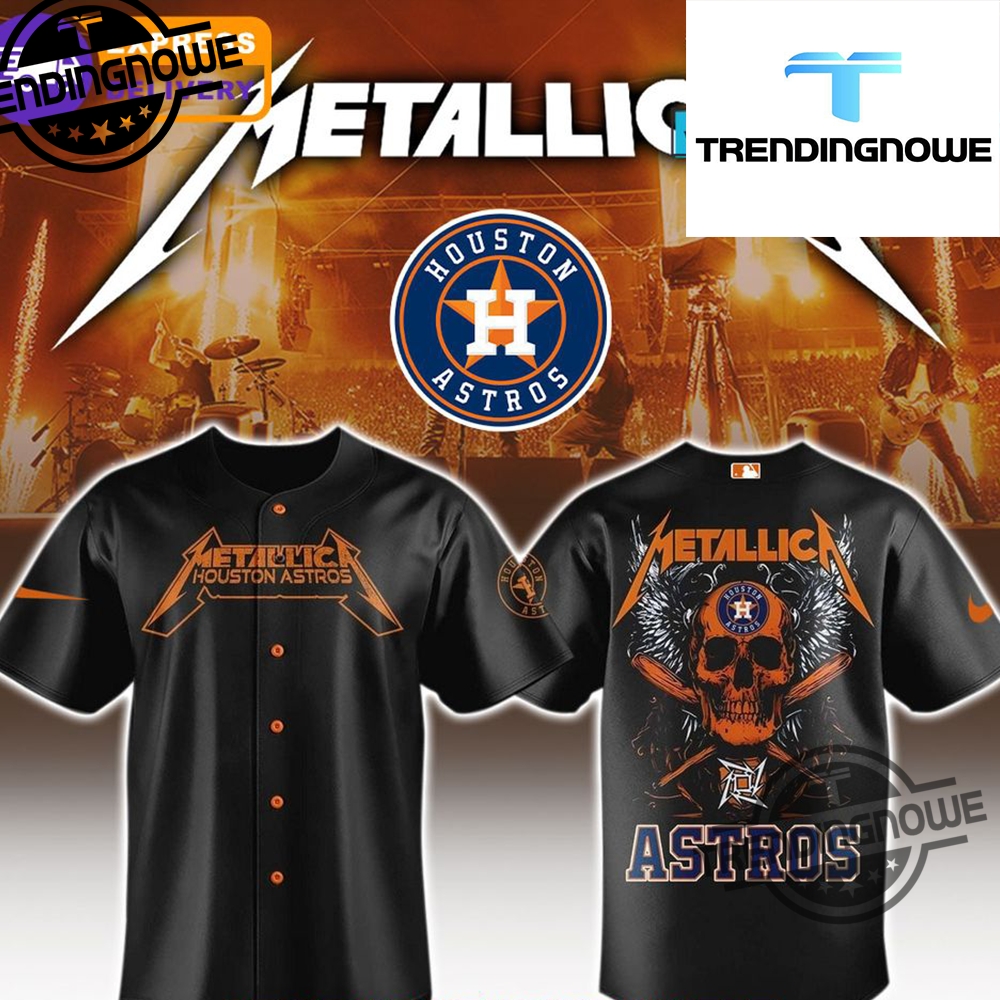 "2025 MLB Metallica Jerseys: Angels, Marlins, Brewers, Twins, Royals" 9 Houston Astros Mlb Metallica 2025 Jersey