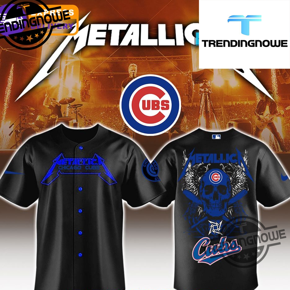 "2025 MLB Metallica Jerseys: Angels, Marlins, Brewers, Twins, Royals" 12 Chicago Cubs Mlb Metallica 2025 Jersey