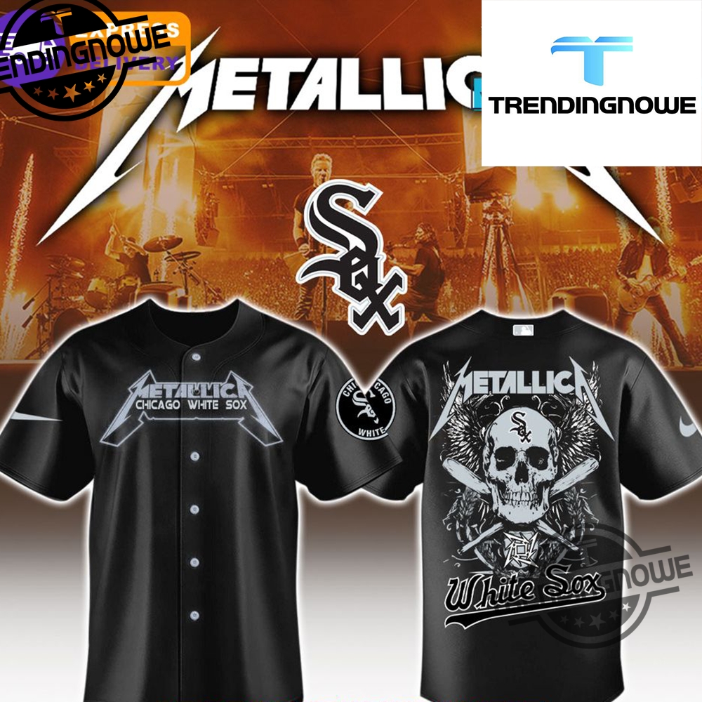 "2025 MLB Metallica Jerseys: Angels, Marlins, Brewers, Twins, Royals" 13 Chicago White Sox Mlb Metallica 2025 Jersey