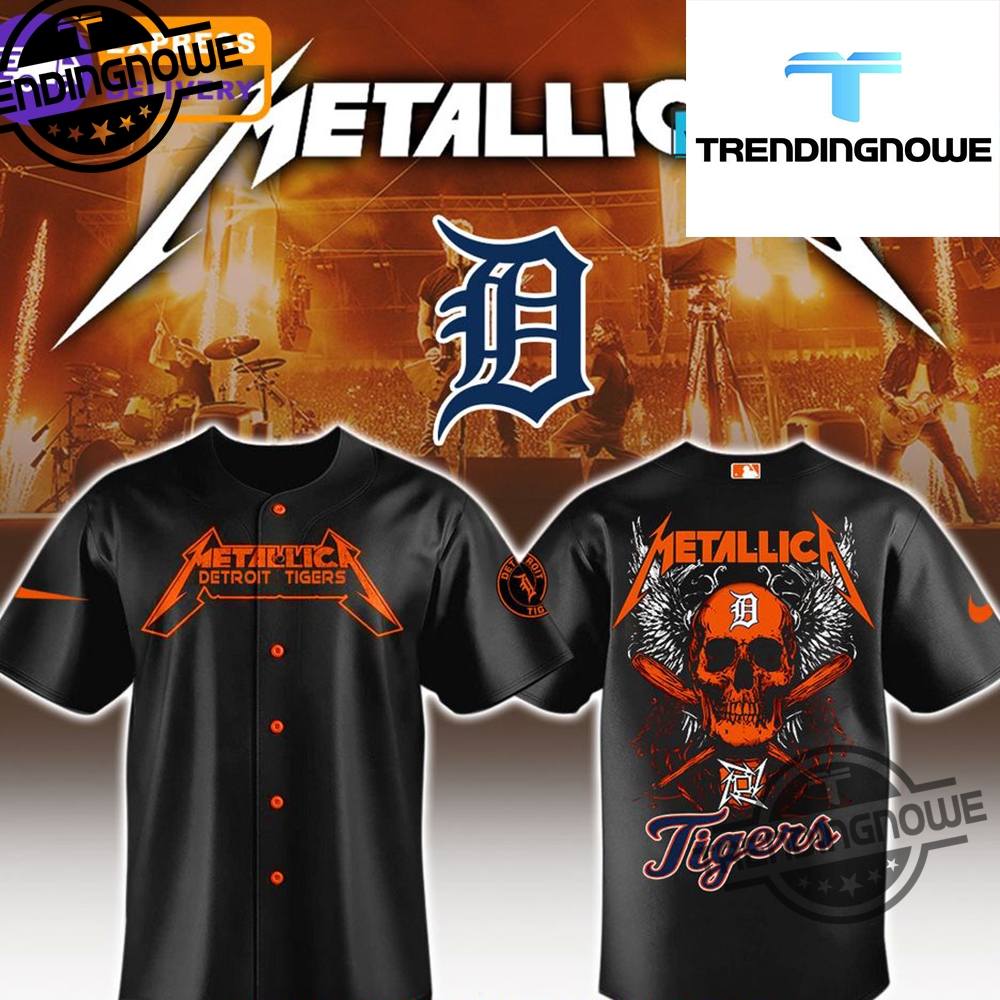 "2025 MLB Metallica Jerseys: Angels, Marlins, Brewers, Twins, Royals" 14 Detroit Tigers Mlb Metallica 2025 Jersey