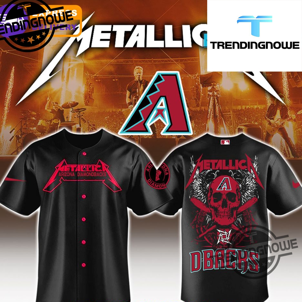 "2025 MLB Metallica Jerseys: Angels, Marlins, Brewers, Twins, Royals" 17 Arizona Diamondbacks Mlb Metallica 2025 Jersey