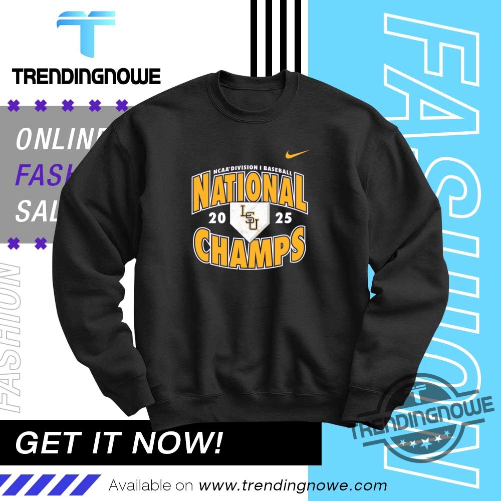 Lsu Tigers Nike 2025 Baseball National Champions Shirt 10 LSU Tigers Nike 2025 Baseball National Champions Shirt