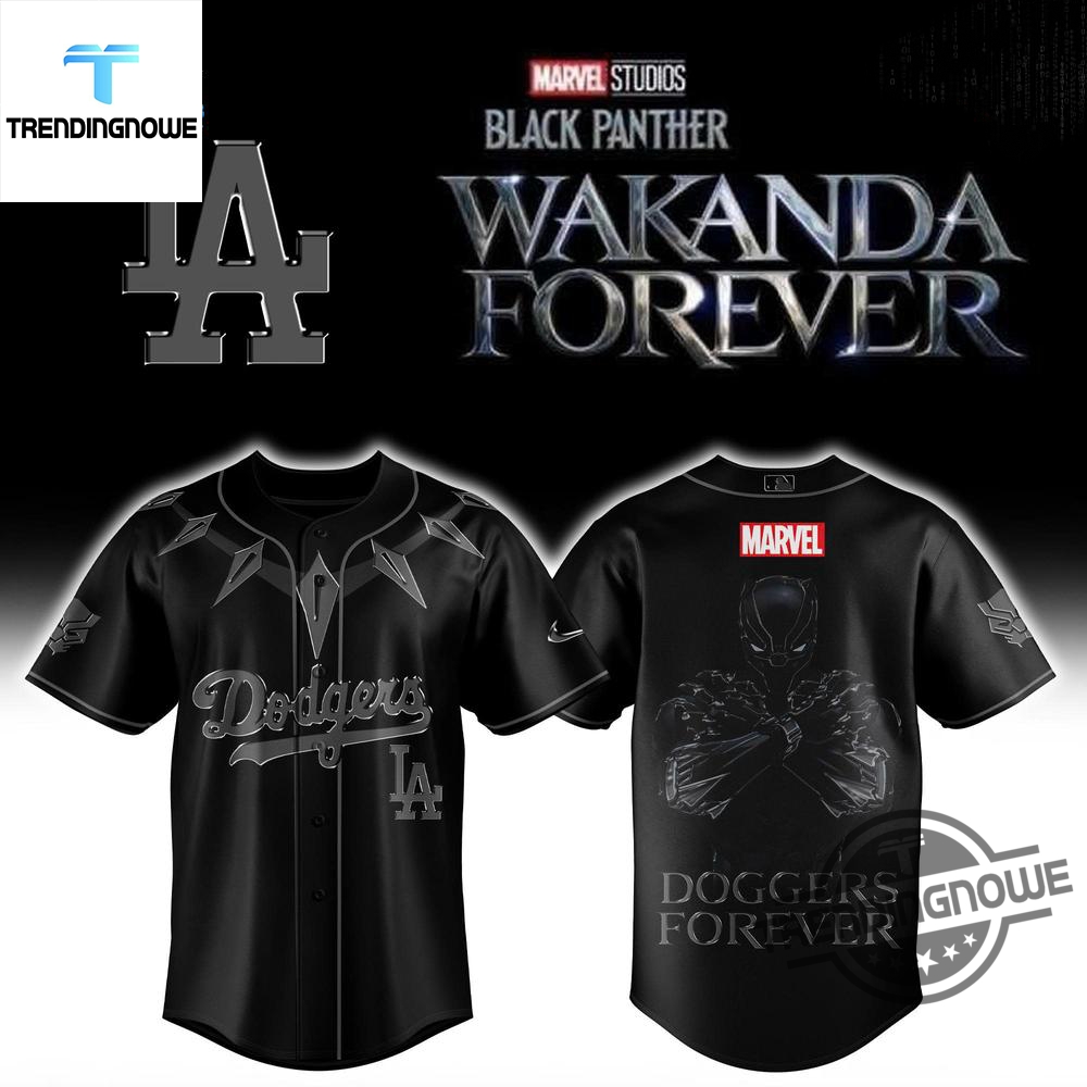 Los Angeles Dodger Black Panther Wakanda Forever 2025 Baseball Jersey 6 Los Angeles Dodger Black Panther Wakanda Forever 2025 Baseball Jersey