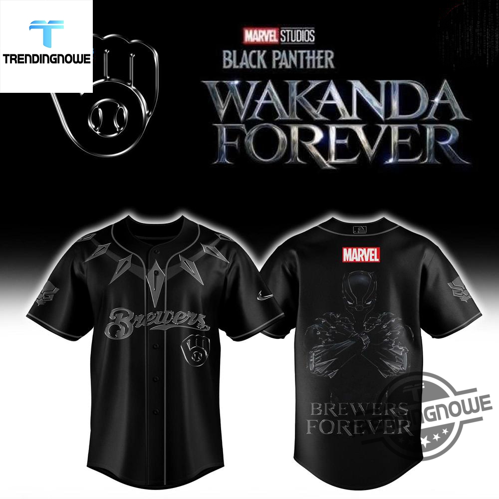 "Top LSU Tigers 2025 National Champions Baseball Apparel Collection Revealed" 9 Milwaukee Brewers Black Panther Wakanda Forever 2025 Baseball Jersey