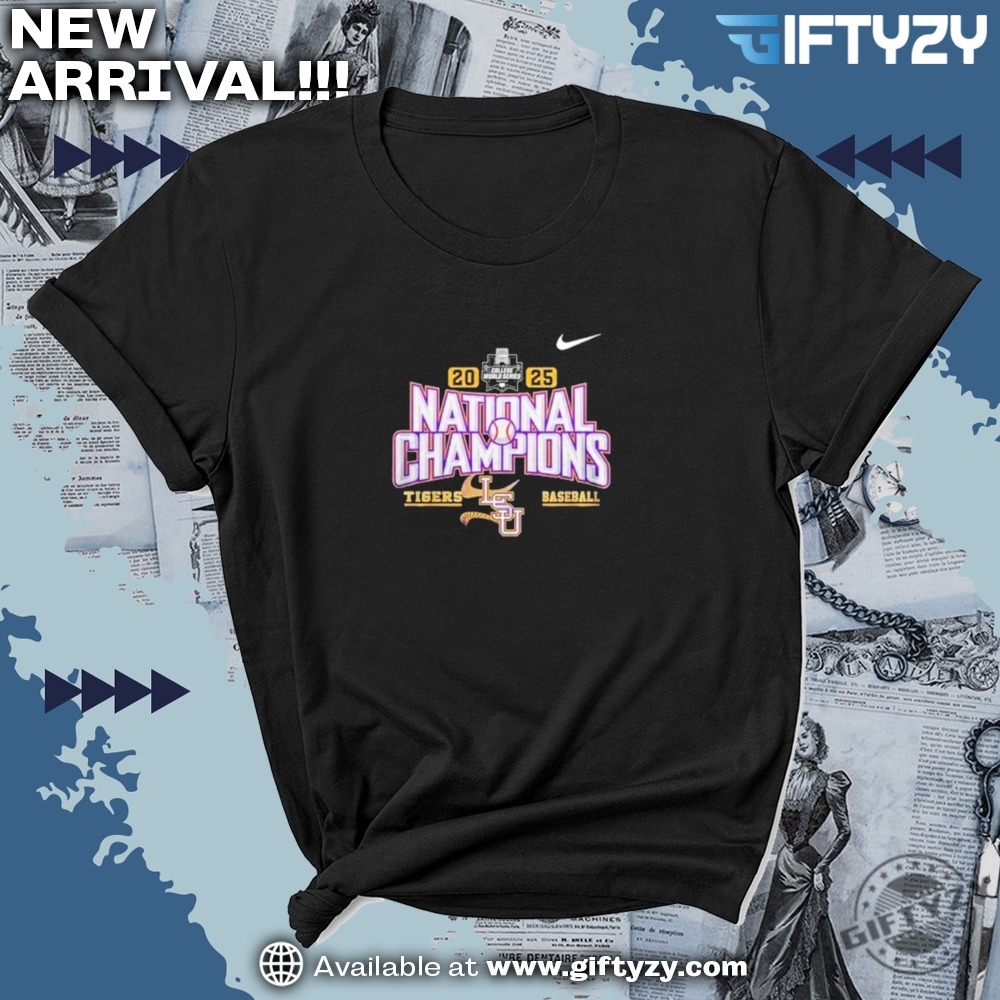 Lsu Tigers Baseball 2025 National Champions Official Nike Shirt 7 LSU Tigers Baseball 2025 National Champions Official Nike Shirt