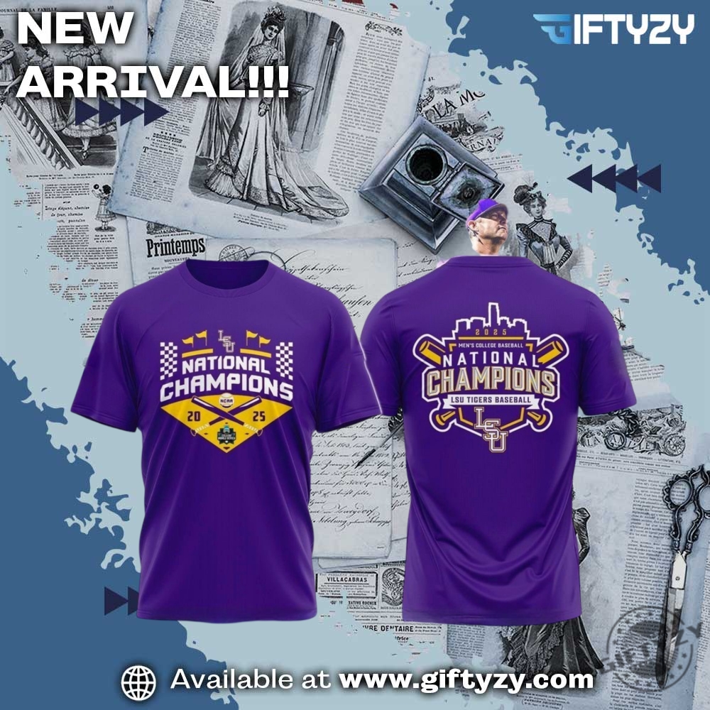 LSU national championship baseball 2025 shirt 9 Lsu Tigers 2025 Mens College Baseball National Champions Shirt Special Gift