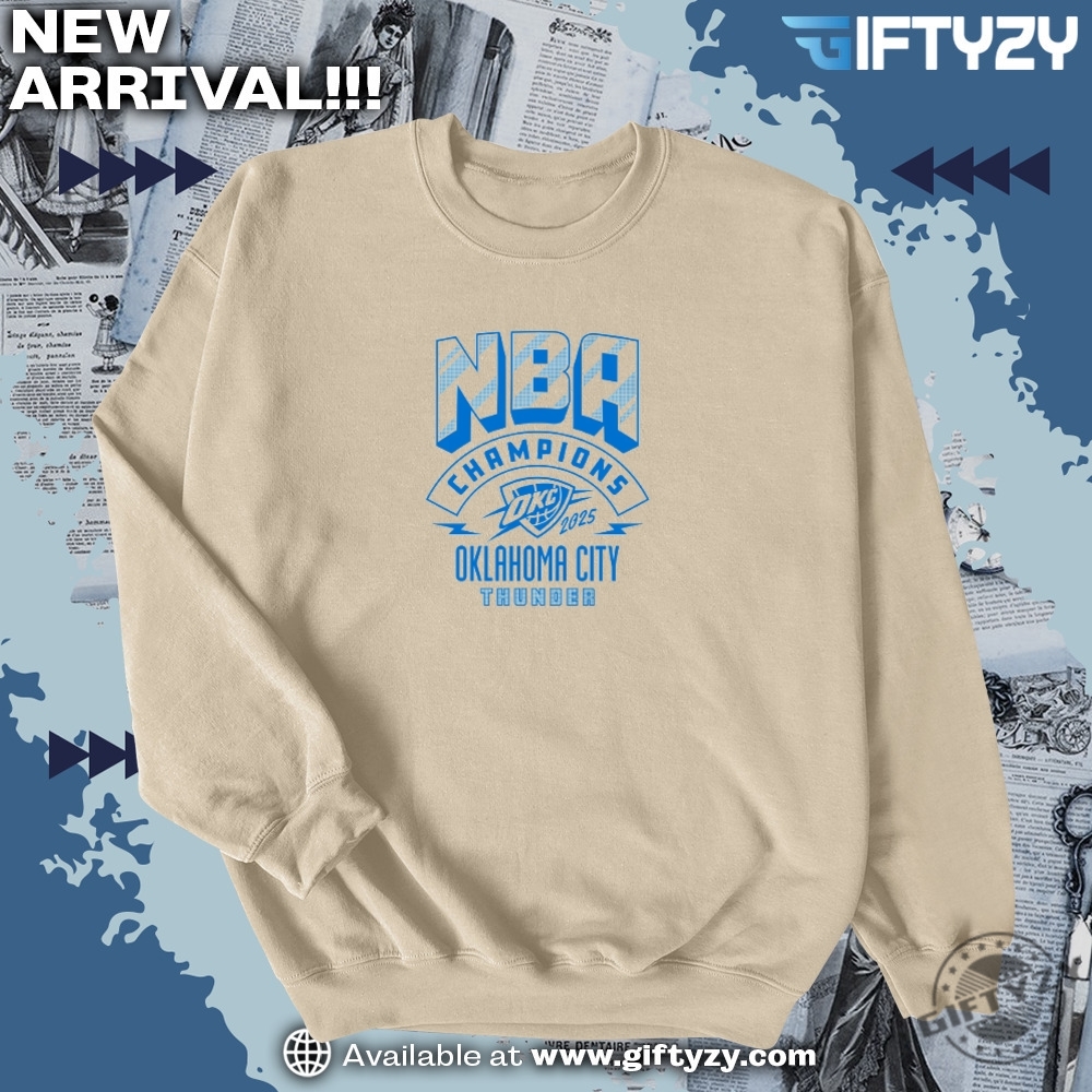 NBA OKC Oklahoma Thunder championship shirt 4 Nba 2025 Okc Thunder Champions Shirt