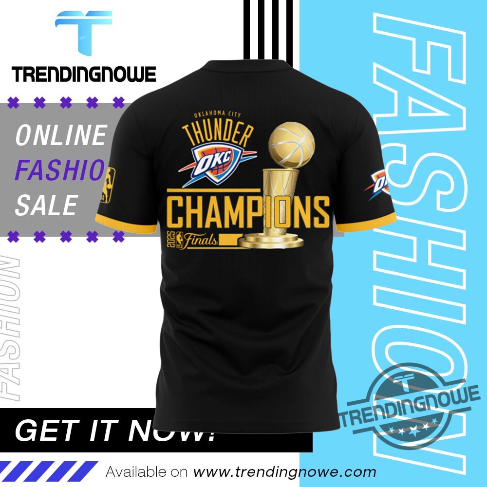 "Top 2025 Shirts: Thunder, Beach Boys, Blue Jays, Trivium & More" 2 Oklahoma City Thunder 2X Champions Finals 2025 Shirt
