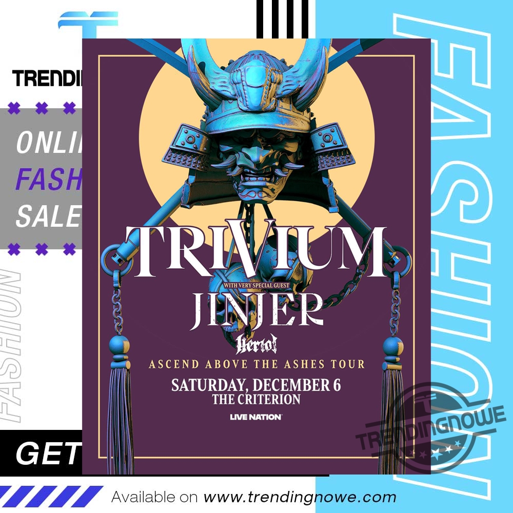 Trivium Ascend Above The Ashes Tour 2025 Poster 5 Trivium Ascend Above The Ashes Tour 2025 Poster