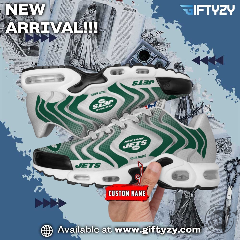 Nfl New York Jets Ultra Custom Name Nike Air Max Plus Sneakers Shoes 3 NFL New York Jets Ultra Custom Name Nike Air Max Plus Sneakers Shoes