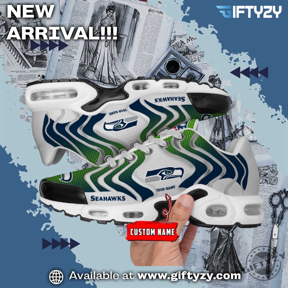 Nfl Seattle Seahawks Ultra Custom Name Nike Air Max Plus Sneakers Shoes 3 NFL Seattle seahawks Ultra Custom Name Nike Air Max Plus Sneakers Shoes