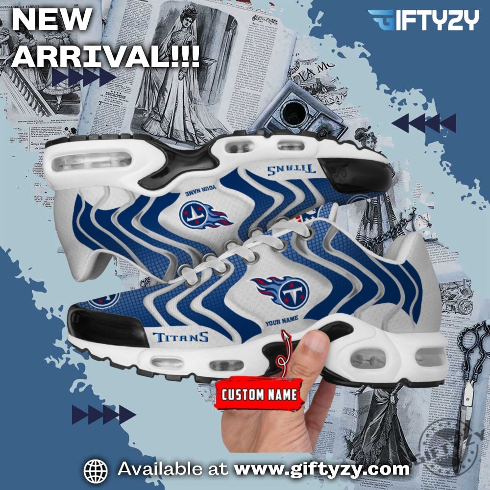 Nfl Tennessee Titans Ultra Custom Name Nike Air Max Plus Sneakers Shoes 3 NFL Tennessee Titans Ultra Custom Name Nike Air Max Plus Sneakers Shoes