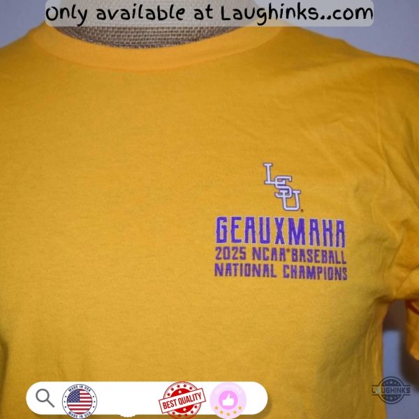 lsu tigers baseball 2025 national champions geaux tigers shirt choose color