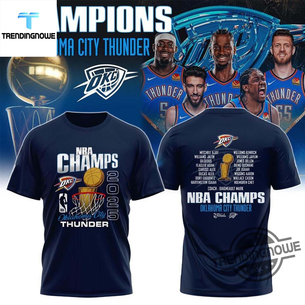 Oklahoma City Thunder Finals Champions 2025 Coach Daigneault Mark Shirt trendingnowe 2