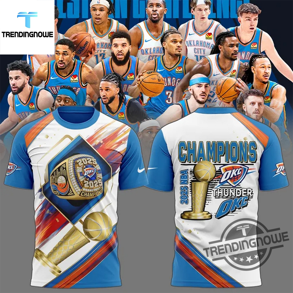 Oklahoma City Thunder NBA Finals 2025 Champions Shirt 7 Oklahoma City Thunder NBA Finals 2025 Champions Shirt