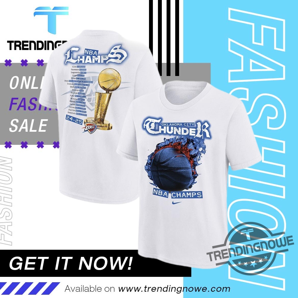 "Celebrate Oklahoma City Thunder 2025 NBA Finals Champions with Exclusive Shirts" 6 Oklahoma City Thunder 2025 Nba Finals Champions Parade Shirt