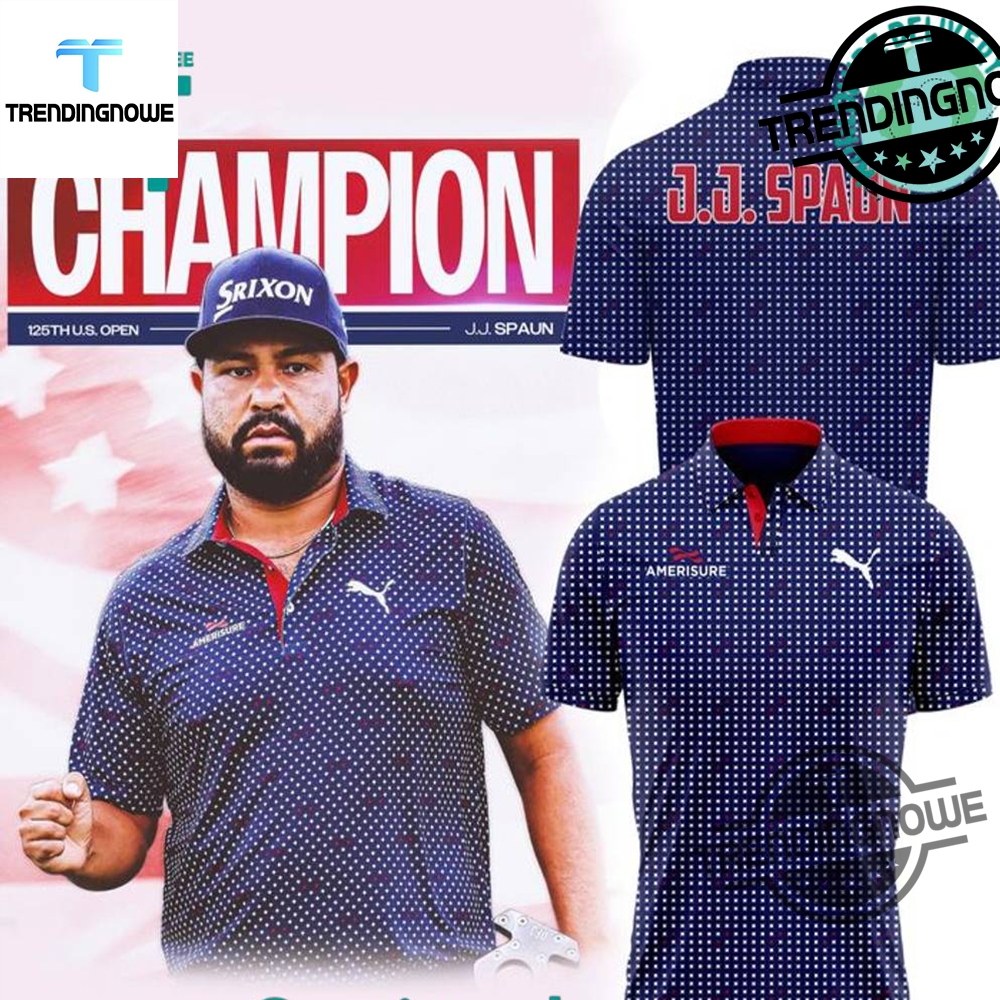 Us Open 2025 Jj Spaun Special Polo Shirt trendingnowe 1