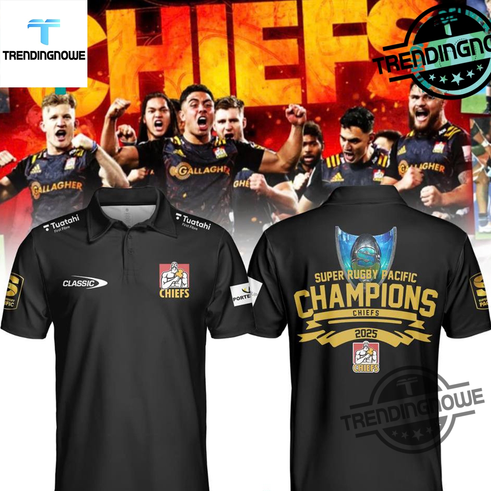 Gallagher Chiefs Super Rugby Pacific Champions 2025 Polo Shirt trendingnowe 1