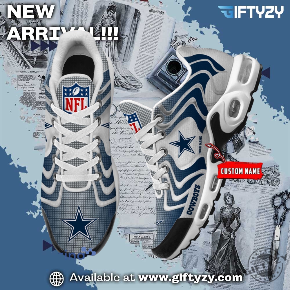 NFL teams Custom Name Nike Air Max Plus Sneakers Shoes 7 Nfl Dallas Cowboys Ultra Custom Name Nike Air Max Plus Sneakers Shoes