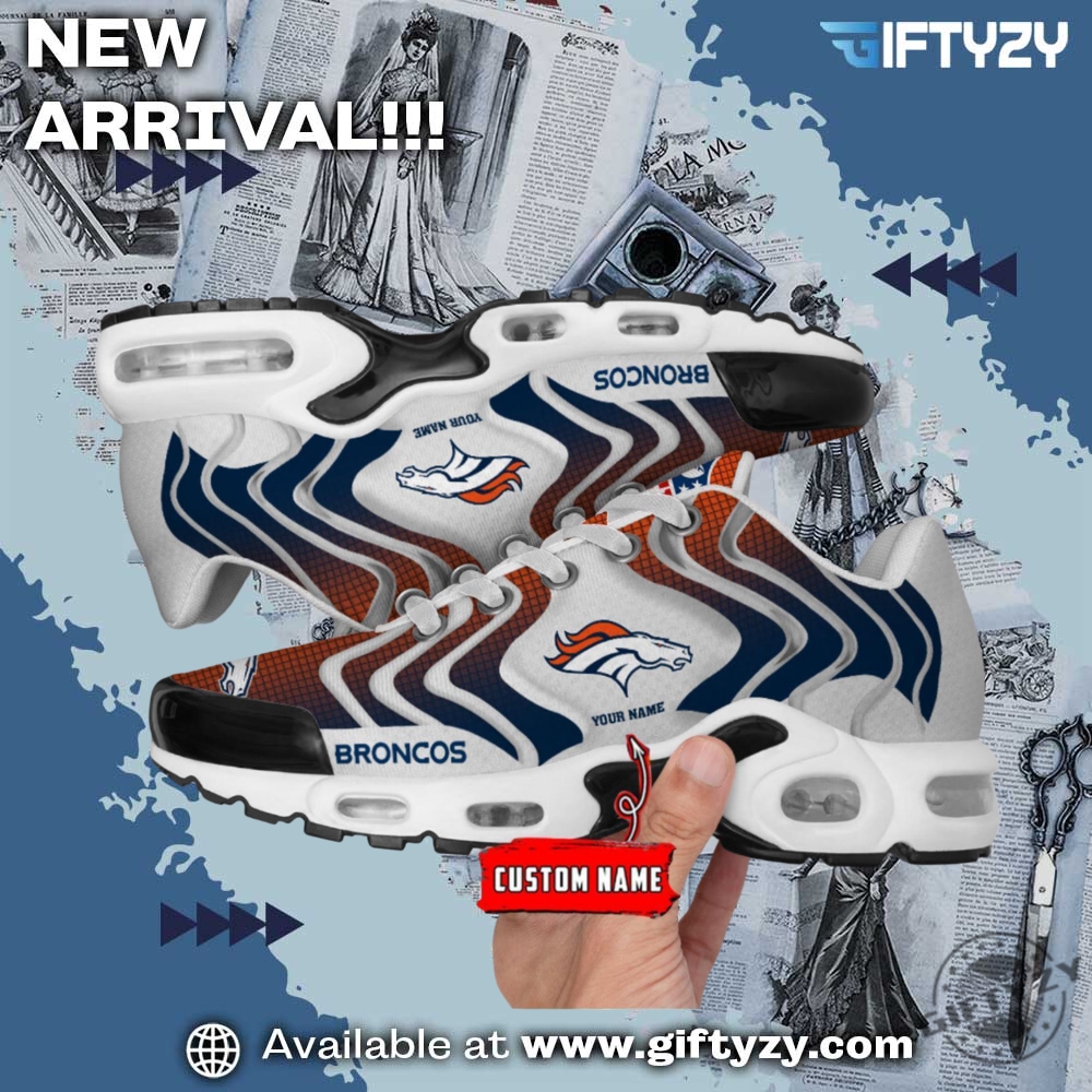 Nfl Denver Broncos Ultra Custom Name Nike Air Max Plus Sneakers Shoes 3 NFL Denver Broncos Ultra Custom Name Nike Air Max Plus Sneakers Shoes