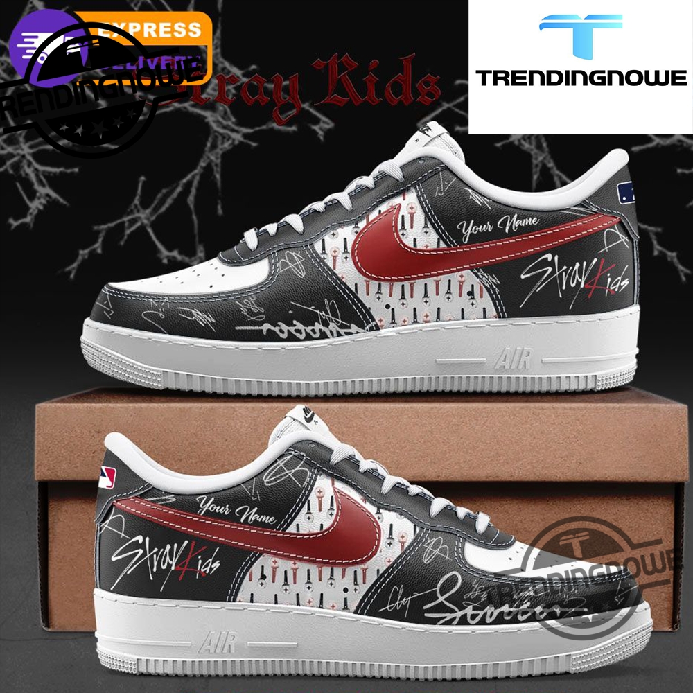 Mlb Stray Kids Dominate World Tour 2025 Air Force 1 Sneakers