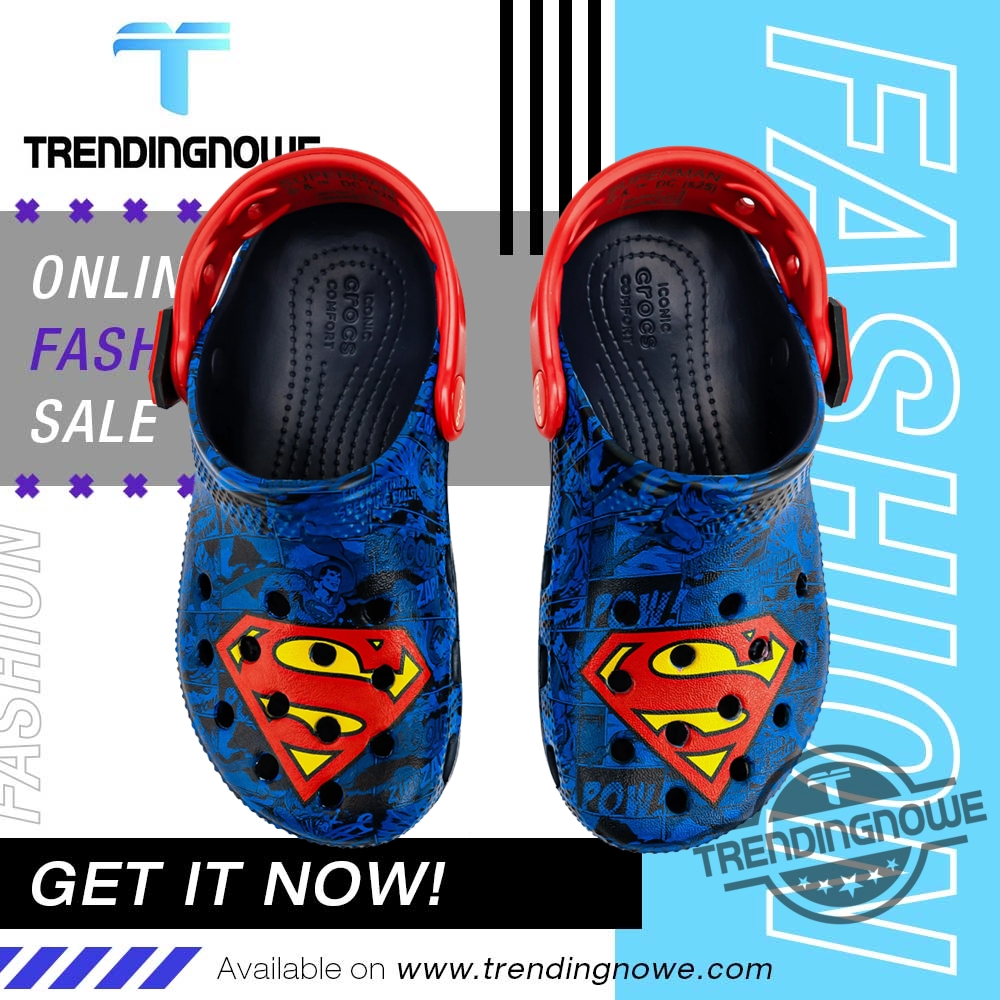 Dc Comics Superman Logo Crocs